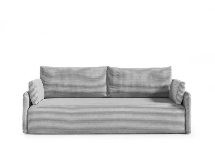 moebelfaktor Schlafsofa Mino 3-Sitzer POSO Cord Stoff, mit Ausklappfunktion