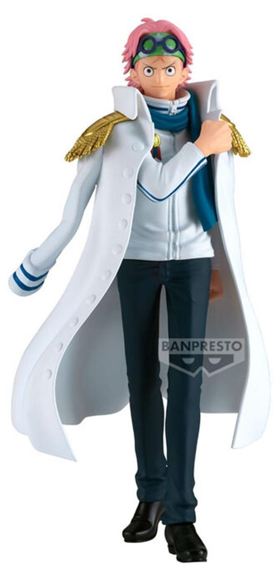 Banpresto One Piece Koby The Shukko Figuur, Blauw, 16 cm