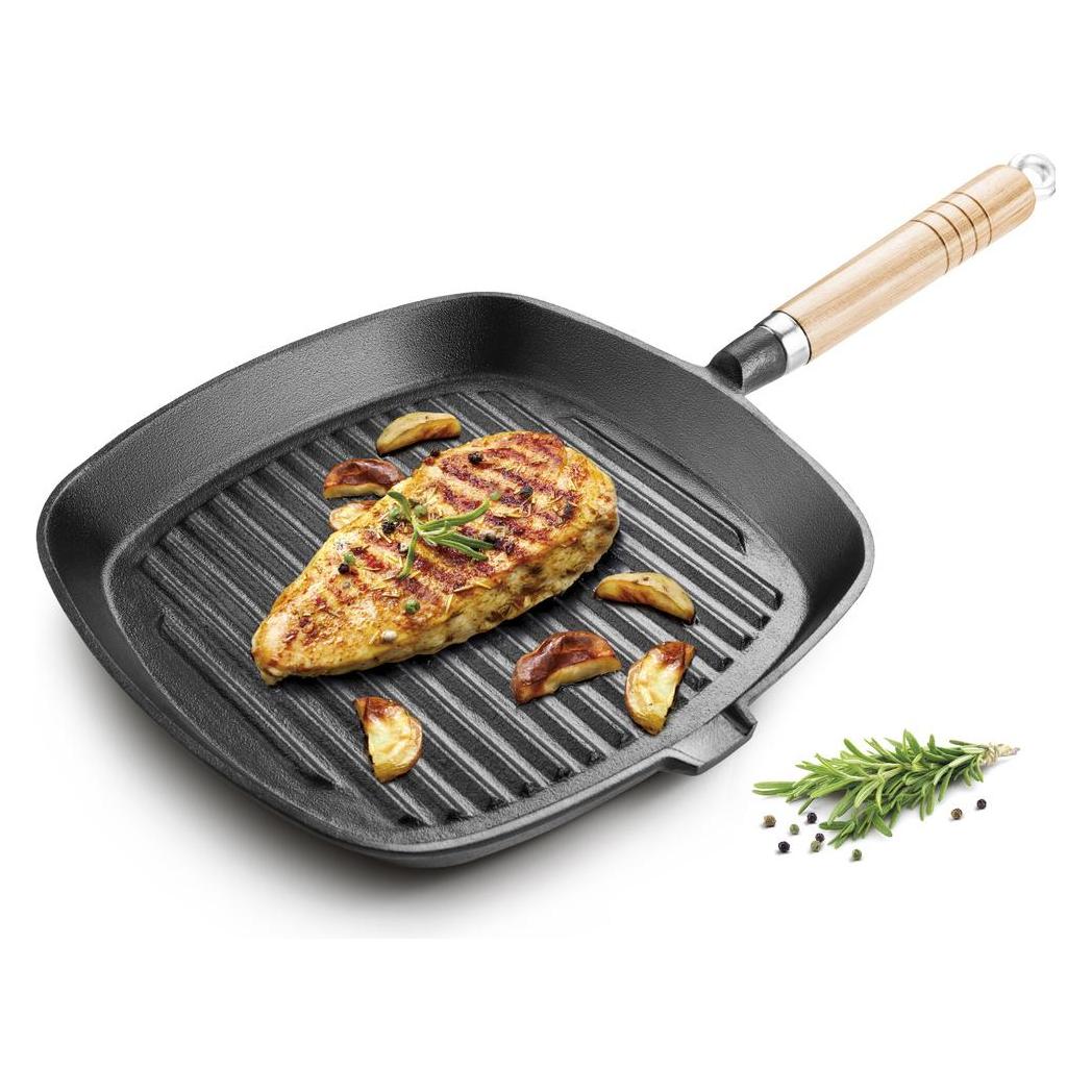 Lamart cast iron grill pan (Grillpfanne, Gusseisen, 24 x 4 cm) (LT1063)