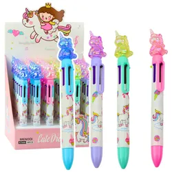 Mehrfarbiger Stift 6 Farben Einhornfigur 0,7 mm