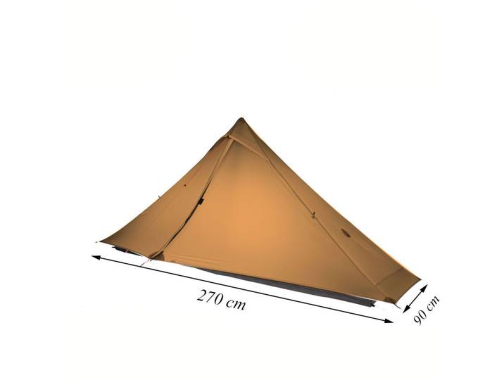 Nouvelle Version FLAME'S CREED Lanshan 1 Pro tente 3/4 saison 230*90*125cm 2 côtés 20d Silnylon 1 personne tente de Camping légère