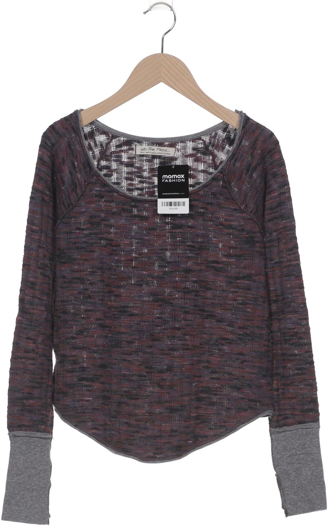 Free People Damen Pullover, Mehrfarbig, Gr. S, Baumwolle / Synthetik - Second Hand