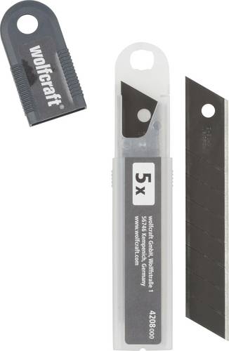 Wolfcraft 4208000 Abbrechklingen "Profi-Sharp" 18mm schwarz 1St.