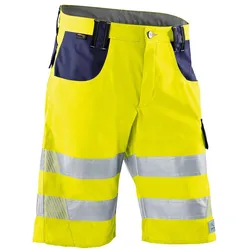 Kübler, Arbeitshose, Shorts REFLECTIQ PSA 2 warngelb/dunkelblau Form 2307 Grösse 44 (44)