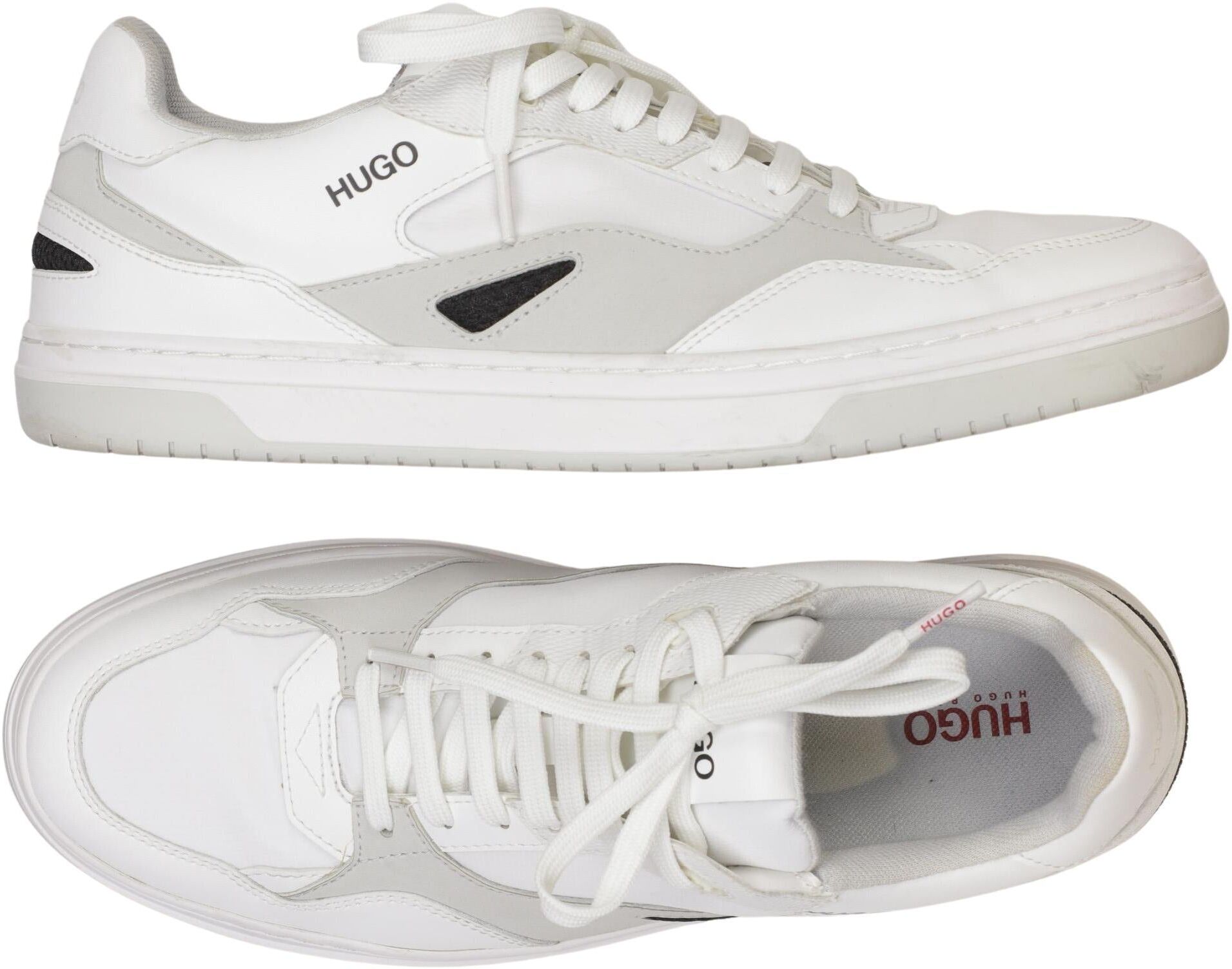 Hugo by Hugo Boss Herren Sneaker, Weiß, Gr. EU 39, Kunstleder - Second Hand