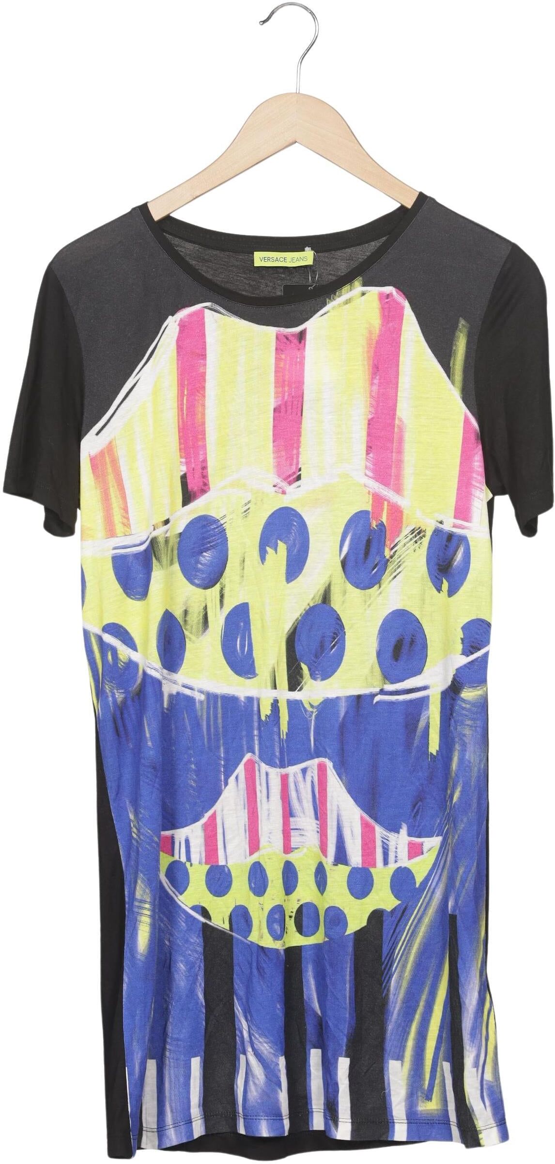 Versace Jeans Damen T-Shirt, Neon, Gr. EU 34, Viskose - Second Hand