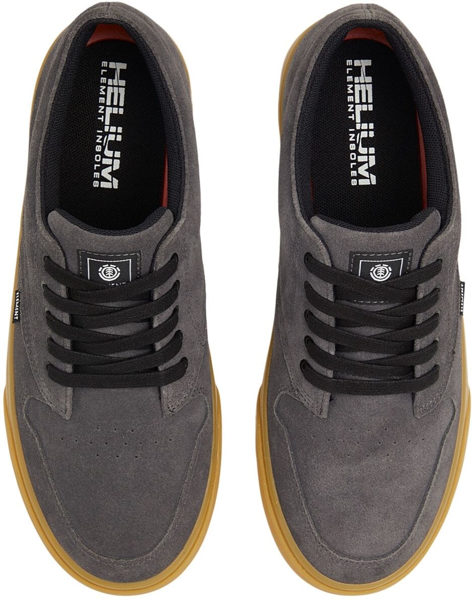 Sneaker ELEMENT "Topaz C3", Herren, Gr. 8,5(41), grau (asphalt gum), Obermaterial:100% Leder., Schuhe Sneaker asphalt gum 8,5(41)