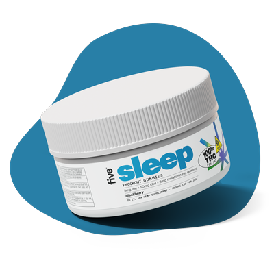 knockout sleep 5mg thc gummies