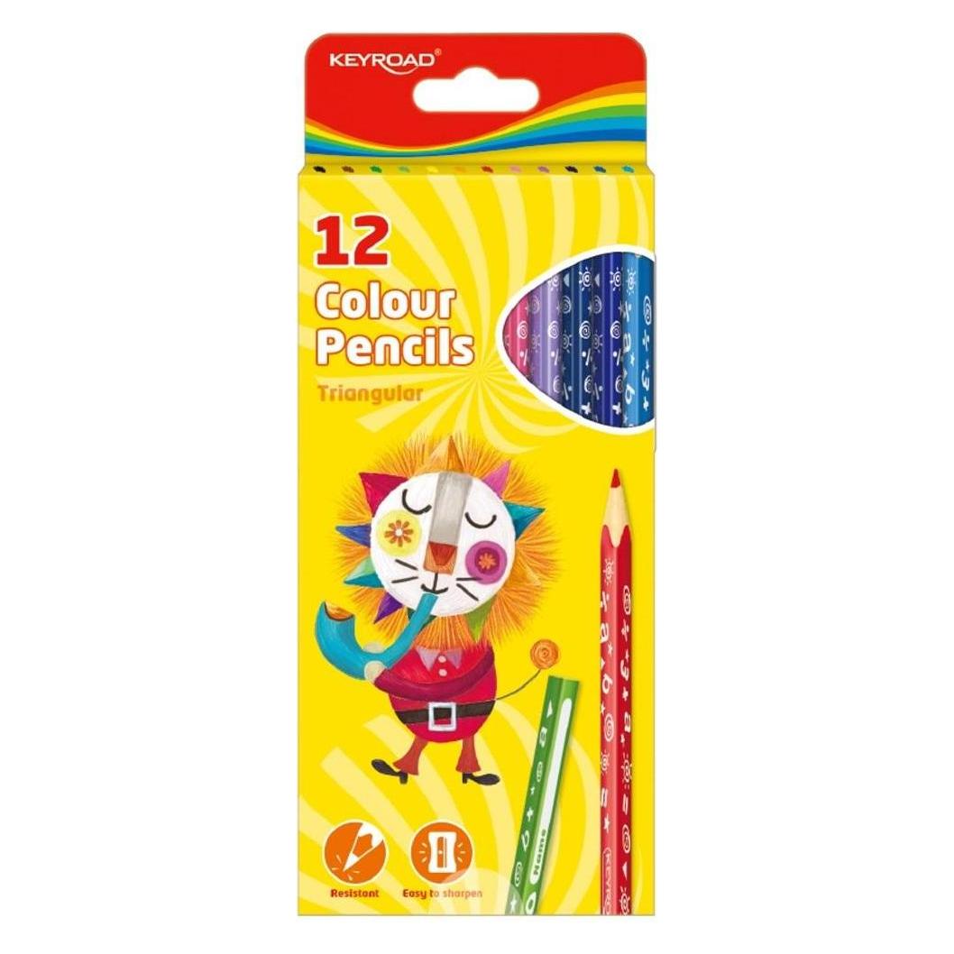 Keyroad Bleistifte, dreieckig, 12 stk., farbmischung (12x) (41947609)