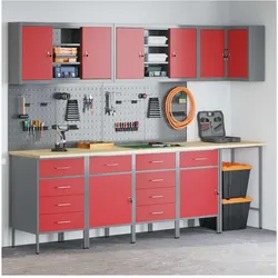 vidaXL, Werkstattschrank, Werkzeugschrank (55 cm, 200 cm)