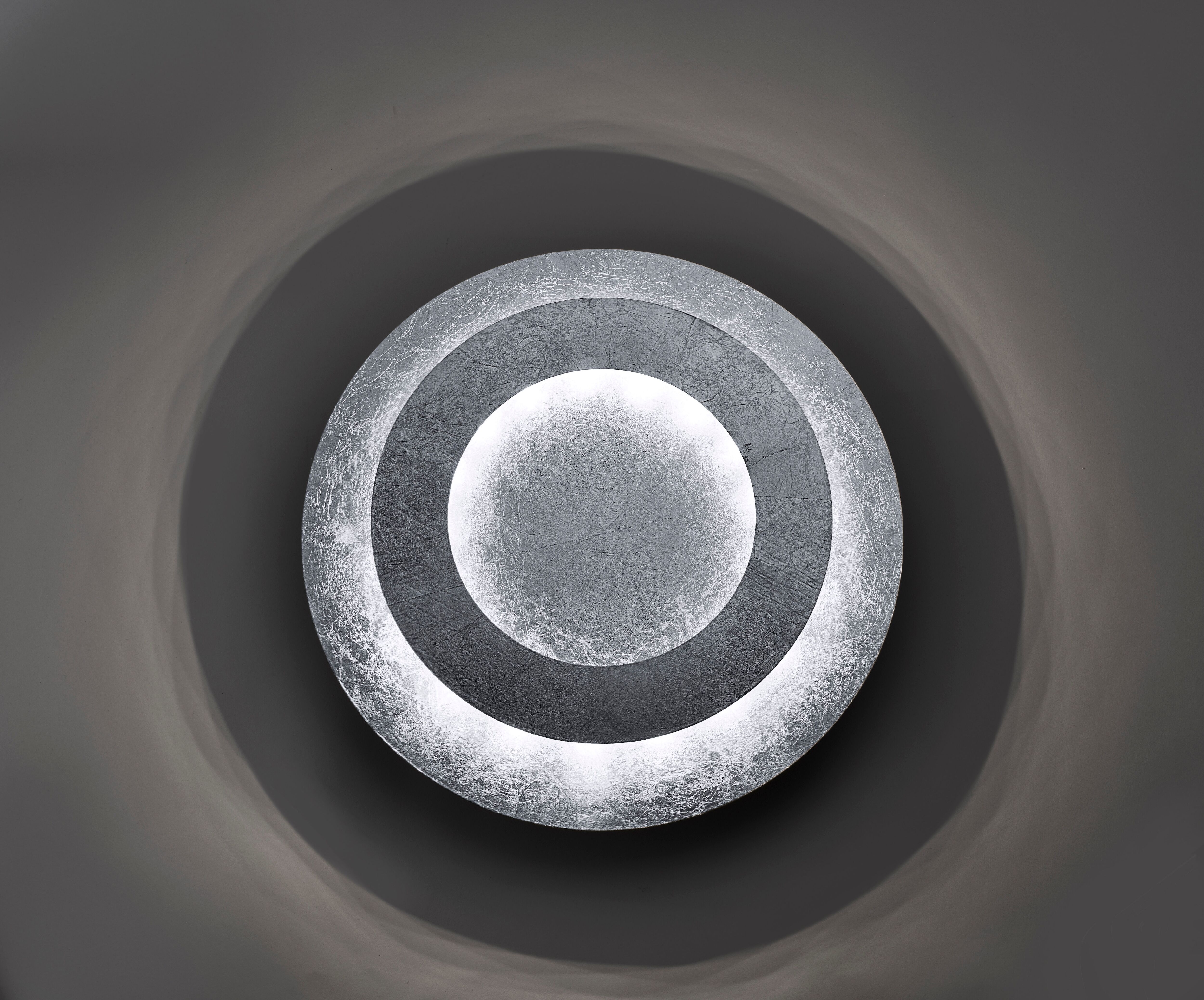 PAUL NEUHAUS Wandleuchte "NEVIS", silber (silberfarben), 1, Ø 34cm, 1 Stk., Leuchten, LED, Wandleuchte