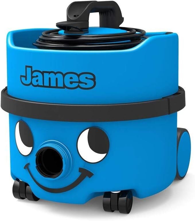 Numatic James Trommelstofzuiger Blauw met Stofzak, 620 W, 8 liter inhoud, 72 dB