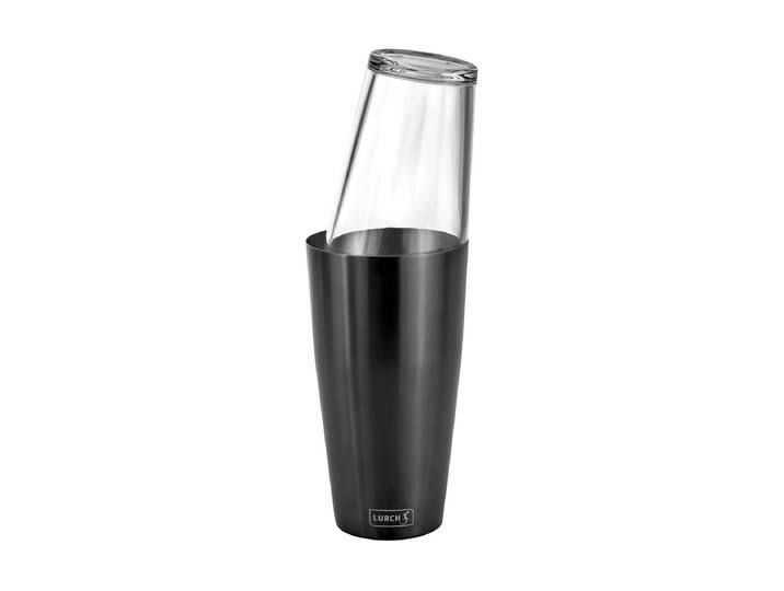 LURCH Cocktail Shaker mit Glas 0.75 l, Smoke , grau (smoke gray), H:27,5cm Ø:9cm, Shaker, Cocktail Shaker