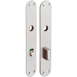 Glutz, Türgriff + Türgarnitur, Türschild 5345 Edelstahl matt 40x235x2mm easyfix (Türschildgarnitur)