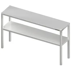 Stalgast Aufsatzbord mit zwei Etagen, verschweißt : 1100x300x700 mm
