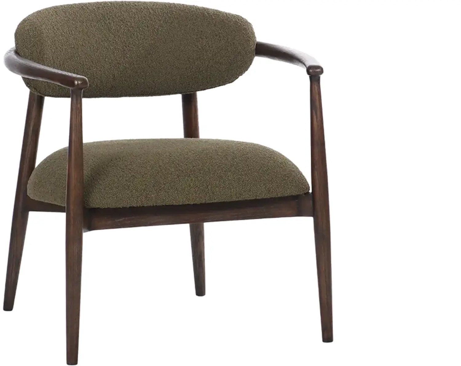 Goossens Fauteuil Diede - Groen - Stof