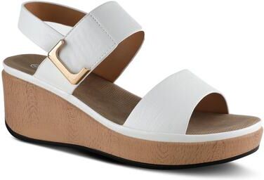 Women's Spelta Platform Sandal by Patrizia by Spring Step in White (Size 38 M)