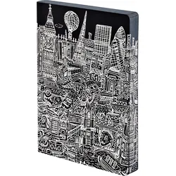 Graphic Cities London Gepunktetes Notizbuch L 256 Seiten 120 g/m2