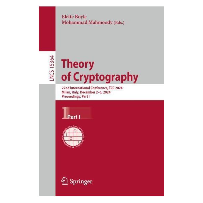 Springer Theory of Cryptography (Englisch, Softcover, Elette Boyle, Mohammad Mahmoody) (53145079)