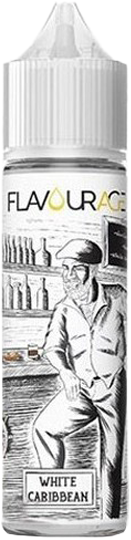 Flavourage White Caribbean Liquido Shot 20ml Vaniglia Cioccolato Bianco Rum