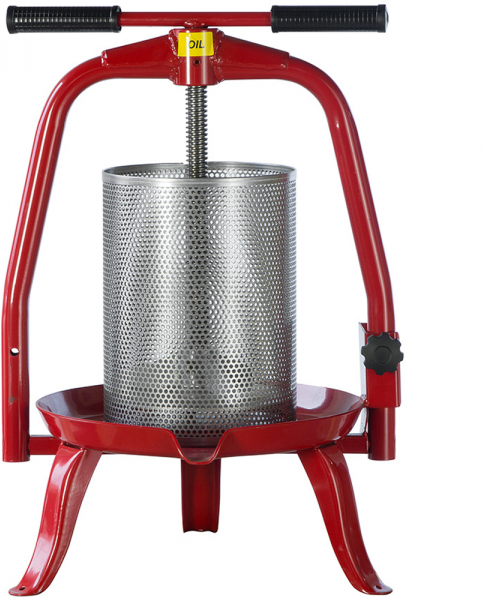 Baesso V20 - Obst- und Gemüsespindelpresse 9 L - Edelstahlpresskorb