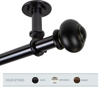 InStyleDesign Coiled 1 inch Diameter Ceiling Curtain Rod/ Room Divider