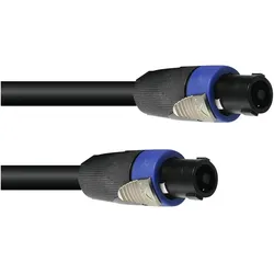 Psso Lautsprecherkabel Speakon 4x4 15m sw (15 m), Lautsprecherkabel, Schwarz