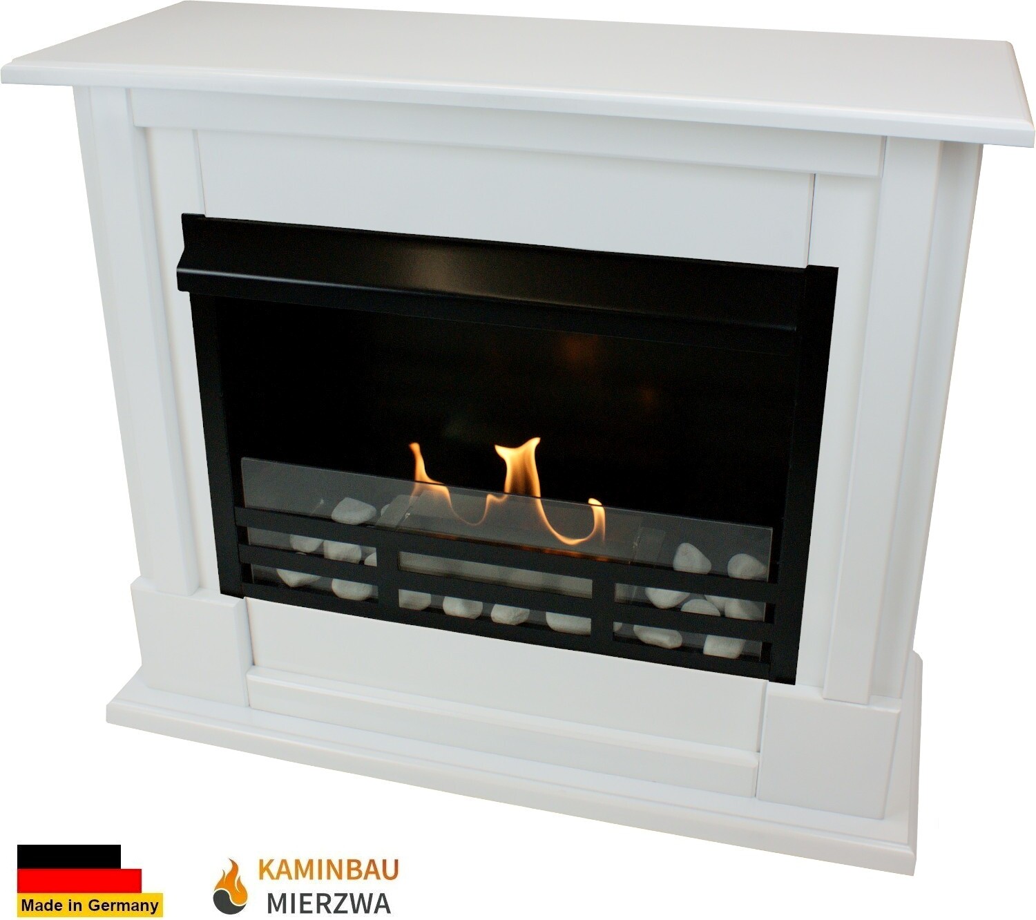 Ethanol und Gelkamin Modell Emily Deluxe Royal Weiss