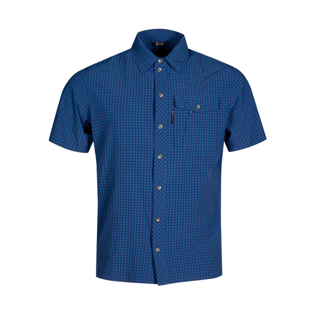 Halti Kota Check Shirt Men's seaport blue print (D34P) XL 064-0717-D34P-XL