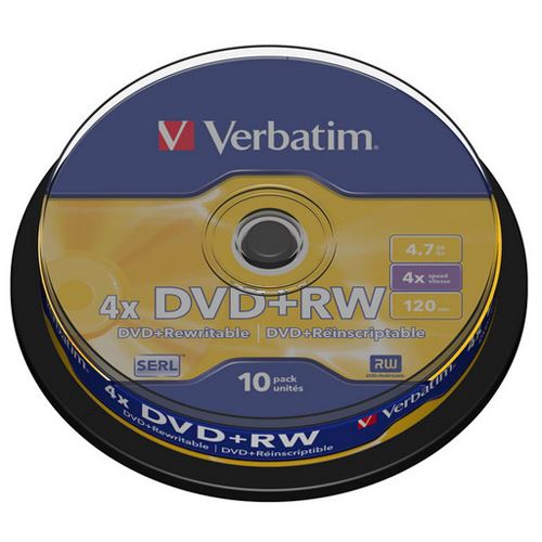 Verbatim DVD+RW 4.7 GB 10er Spindel (43488)
