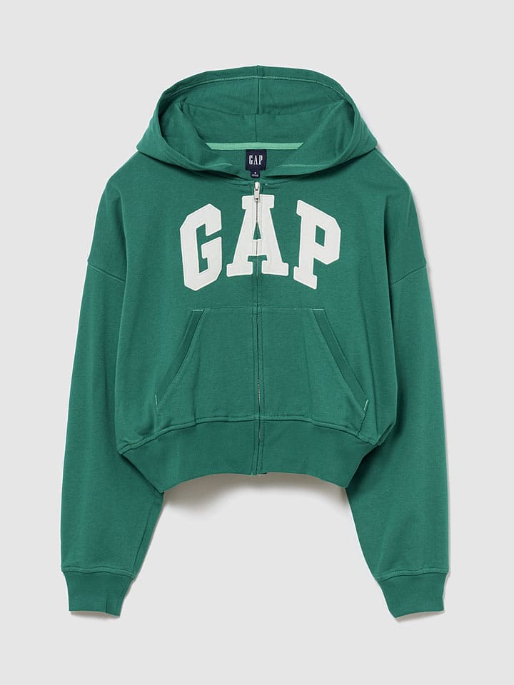 GAP Sweatjacke in Grün - L