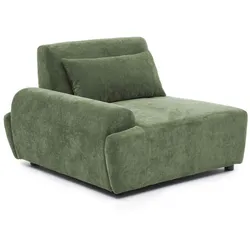Oviala Business Rechter Sessel für modulares Sofa mit verstellbarer 109 cm Grün Oviala