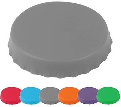Perfect Picks Market Reusable Leak proof Silicone Cola Can Cap For Canned Beverages, Beer, And Soda Dust Proof, Food Grade Seal grey 2pcs