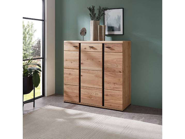 Highboard 124 x 120 x 42cm Braun