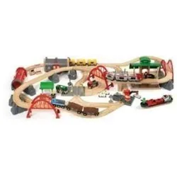 BRIO 63305200 BRIO World - Straßen & Schienen Bahn Set Deluxe