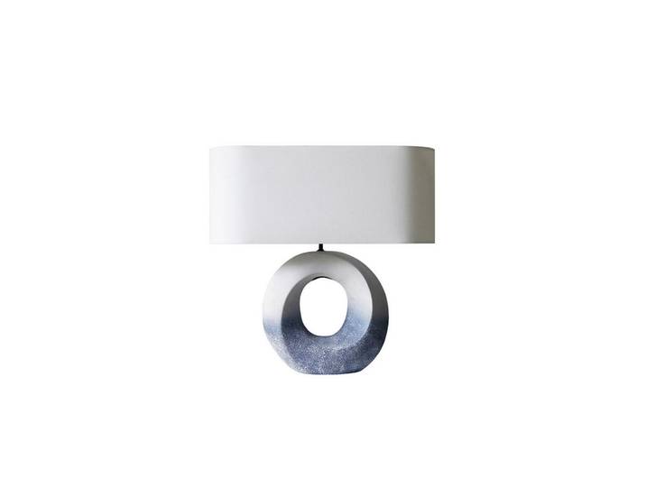 P & B Tischleuchte, Elfenbein, rund, 31x55x15 cm, Lampen & Leuchten, Innenbeleuchtung, Tischlampen, Tischlampen
