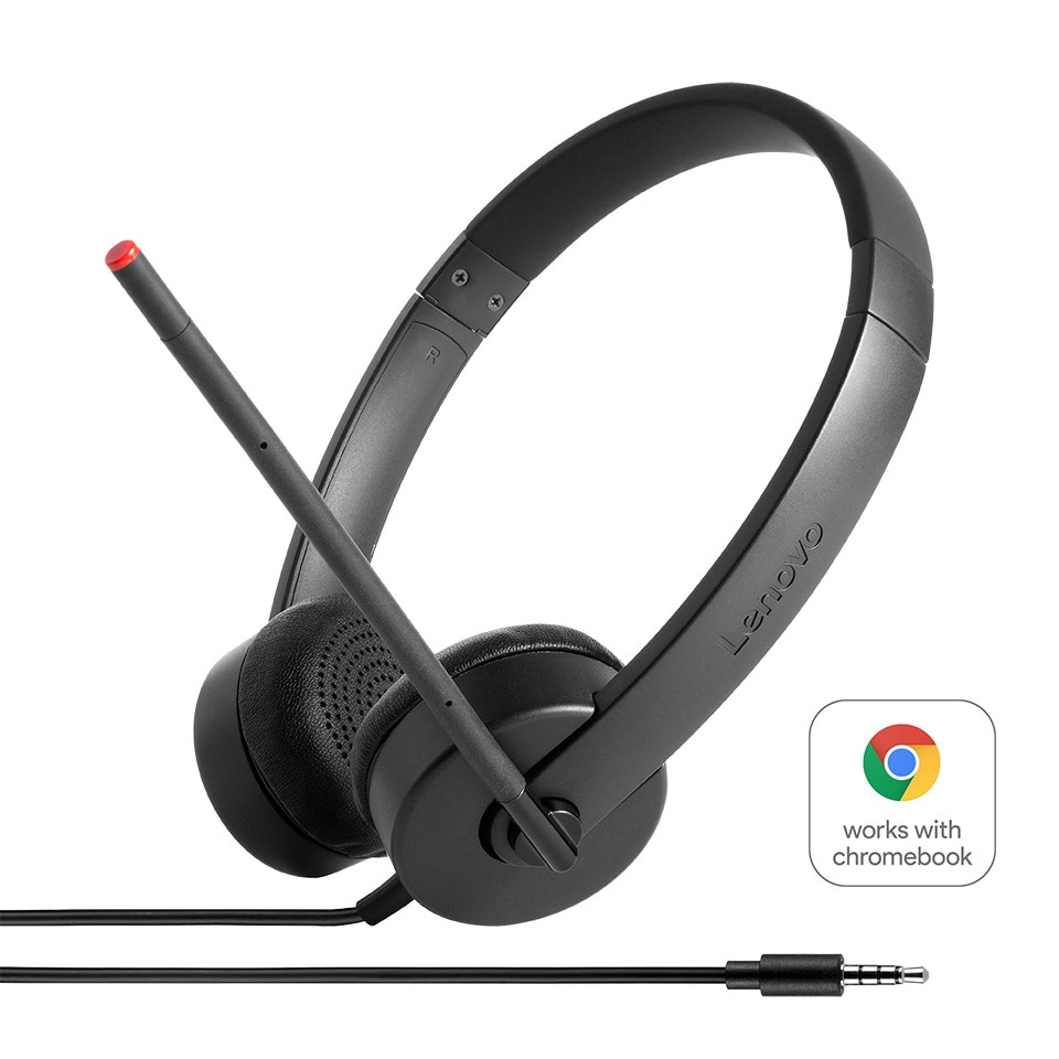 Lenovo Essential Headset kabelgebunden (Funk) Schwarz