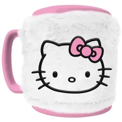 HELLO KITTY (PINK BOW FACE ICON) FUZZY MUG