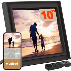 Pix-Star Digitaler Bilderrahmen Lux 10" /1xUSB/Black/16GB (10"), Digitaler Bilderrahmen, Schwarz