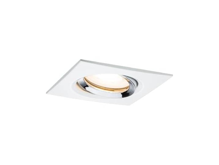 Spot encastré Paulmann Nova Plus IP65 orientable 35 W\, blanc dépoli-chrome Spot encastré orientable pour montage au plafond\, IP65\, dimmable\, douilles pour GU10 et GU5\,3