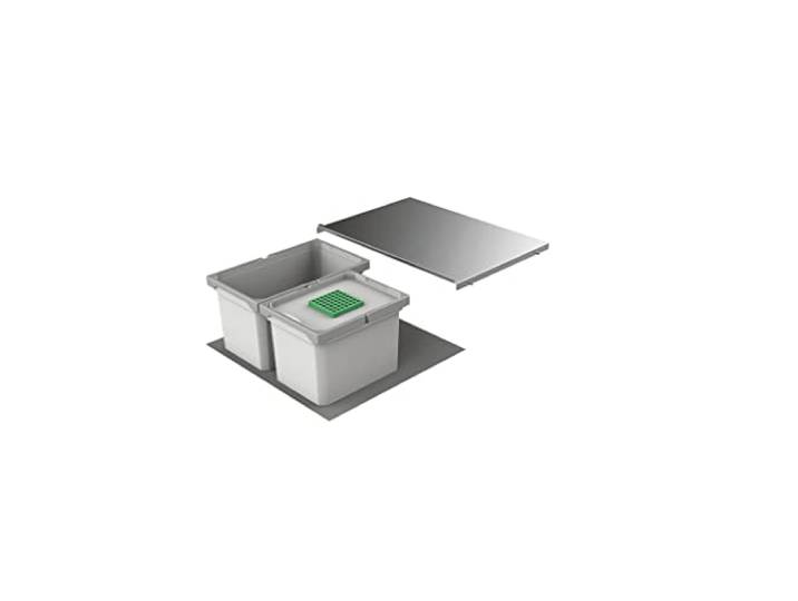 Naber Cox® Box 1T 600-2 Bio. Abfallsammler, hellgrau.