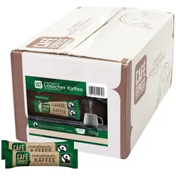 HELLMA Instantkaffee Kaffeesticks entkoffeiniert
