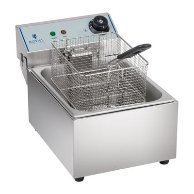Helloshop26 - Fritteuse aus Edelstahl 1 x 10-Liter-Tank herausnehmbare Profi-Schüssel 3614005