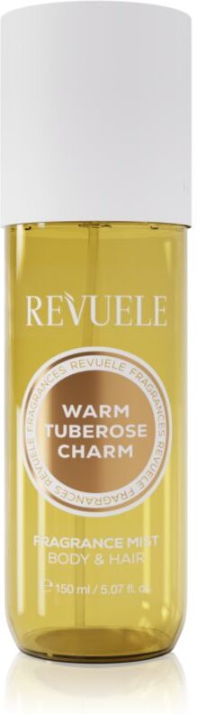 Revuele Warm Tuberose Charm Fragrance Mist brume parfumée corps et cheveux pour femme 150 ml