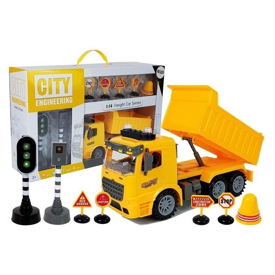 Lean Toys Baumaschine + Zubehör (LT7583)
