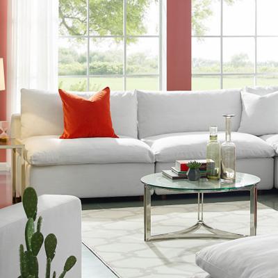 Modway Commix Down Filled Overstuffed 2-Piece Armless Sectional Loveseat