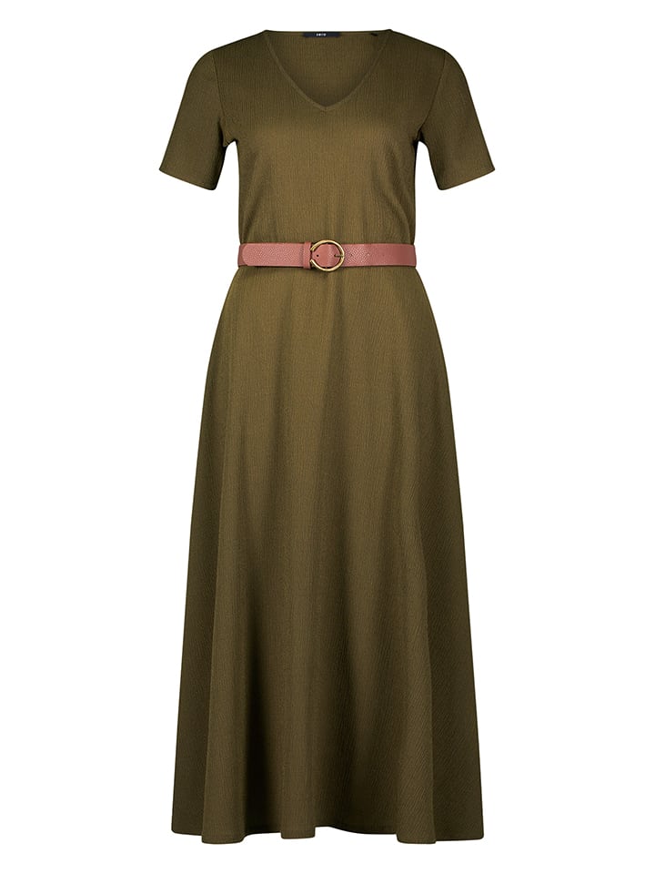 Zero Kleid in Oliv - 42