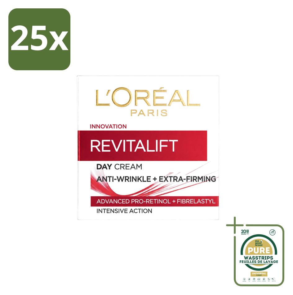 25 x L'Oréal Revitalift 40+ Anti-Falten Tagescreme - 50 ml - Vorratspackung - 25 Stücke
