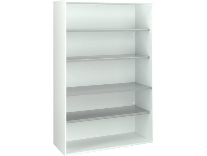 Bibliothèque ECLA H 182 x L 120 cm bois finition blanc - Bibliothèques - Bruneau