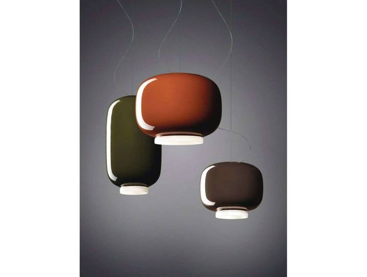 Chouchin 3 LED Suspension Dimmable Grey - Foscarini - Verre